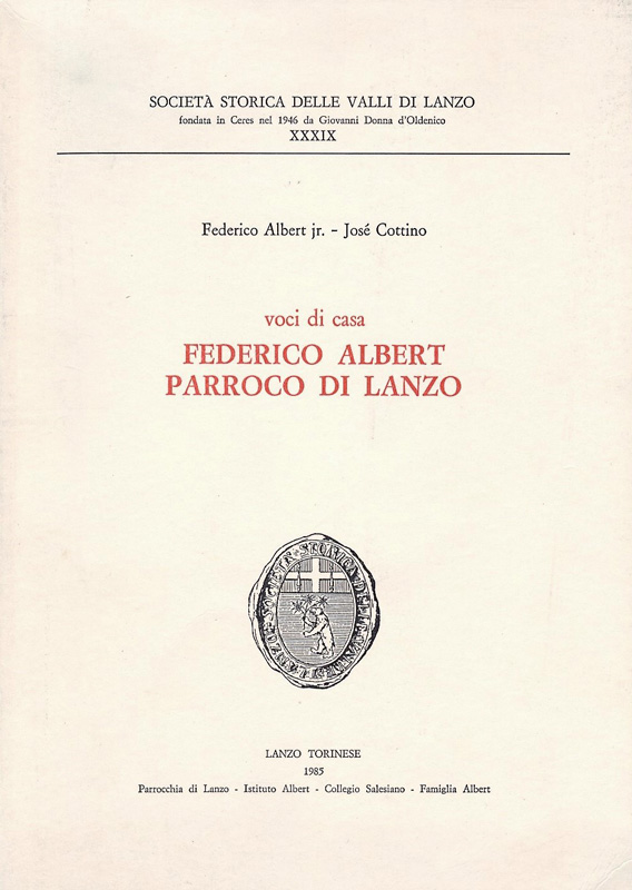 Federico Albert parroco di Lanzo